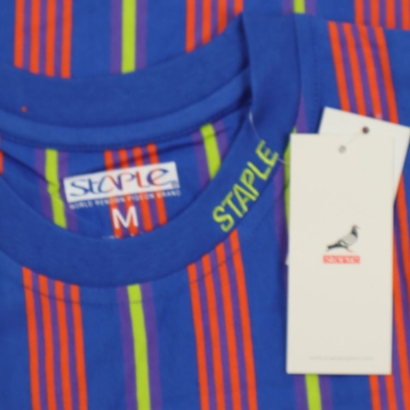 Staple pigeon t-shirt / medium size / striped shirt / short sleeve - Picture 3 of 4